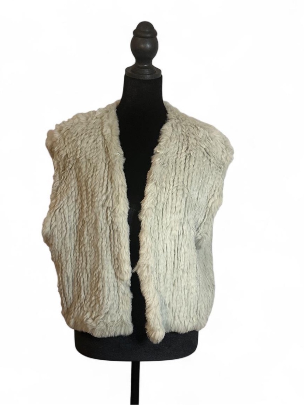 Cream Fur Vest Authentic